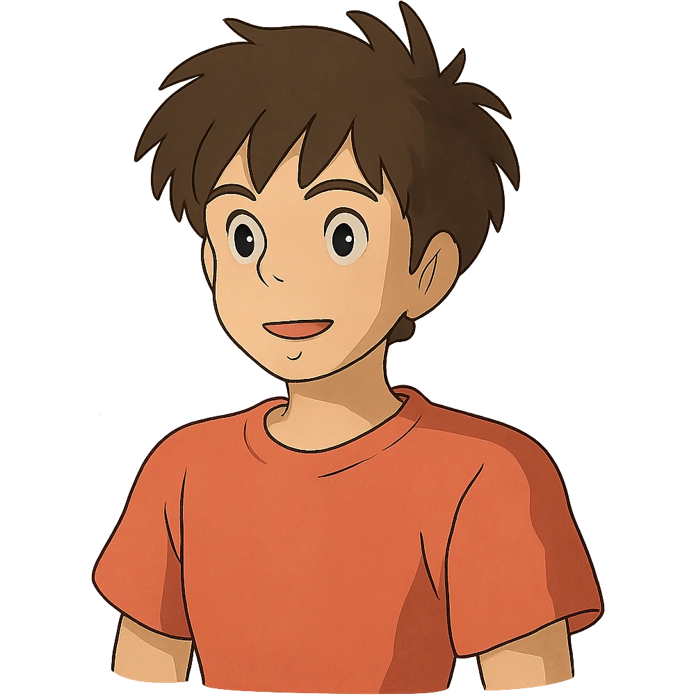 anime character in ghibli style emoji