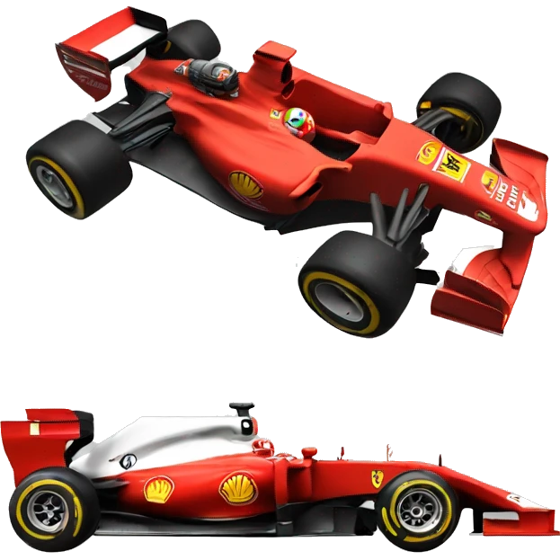 Formula one Ferrari  emoji