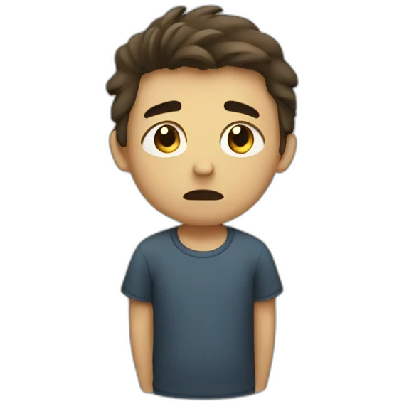 Sad boy emoji