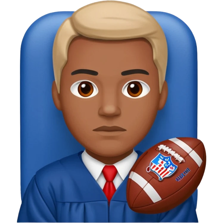 judge american football blue (#00A3E0) and red (#F9423A) emoji