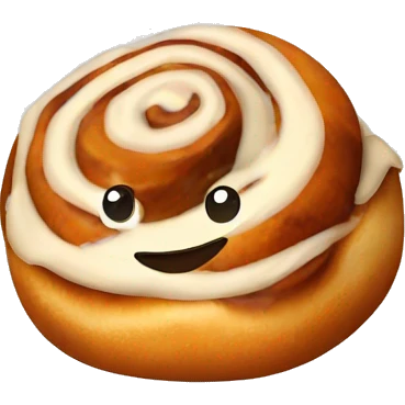 A cinnamon roll  emoji