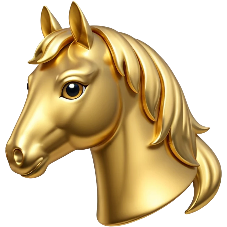 Horse in 3d style icon emoji