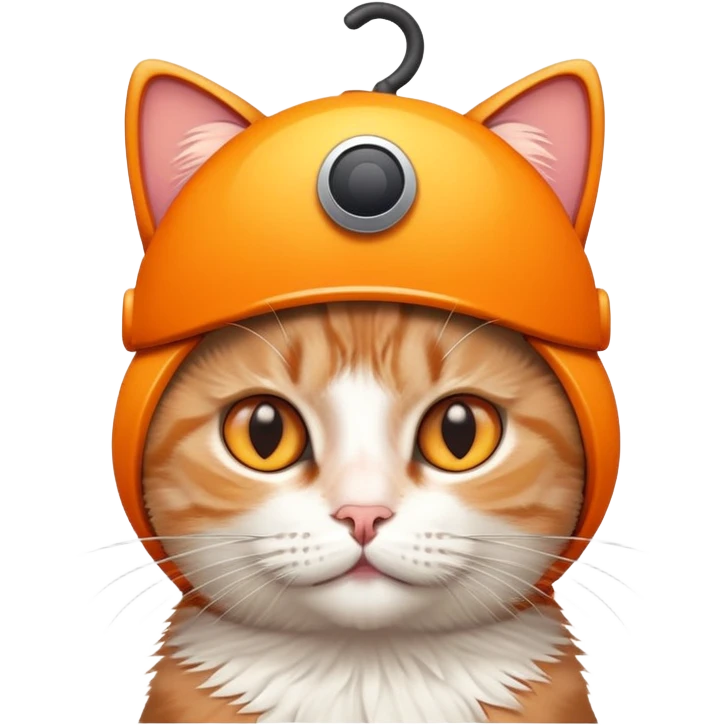 cat with iphon on his head emoji