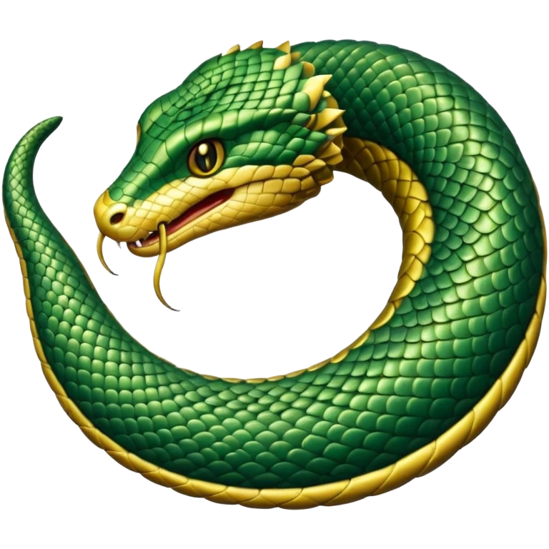 Ouroboros (snake eating its tail) emoji