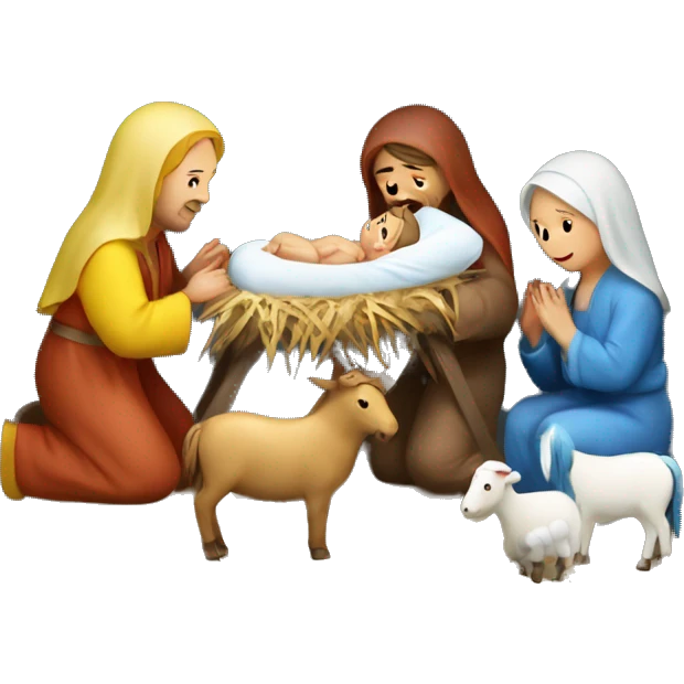 nativity scene Ukraine emoji
