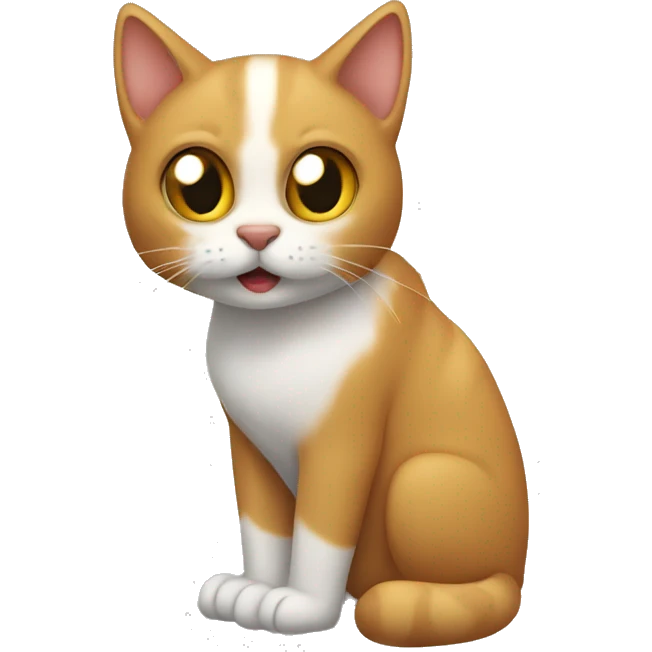 Gato mordiendo emoji