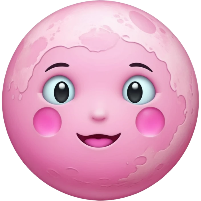 pink moon emoji