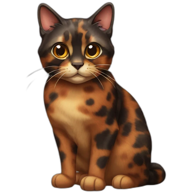 Tortoiseshell cat emoji
