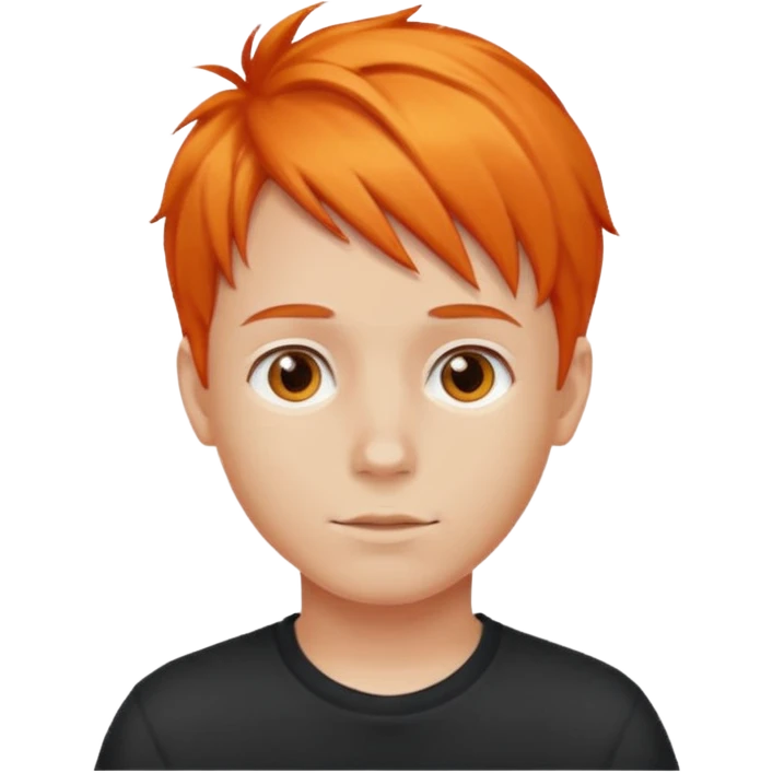 orange hair boy emoji