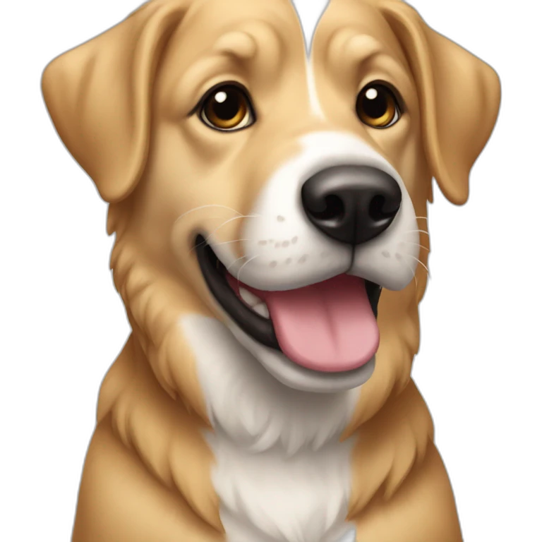 Chien sur chat emoji
