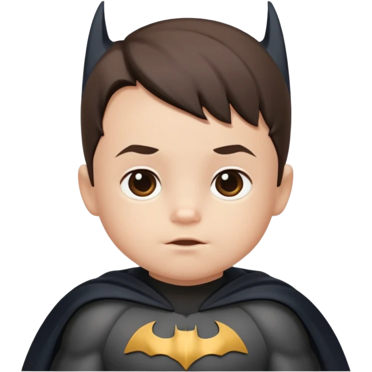 A toddler Batman in capes emoji