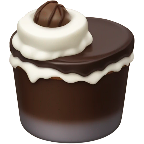 Chocolate soufflé bar emoji