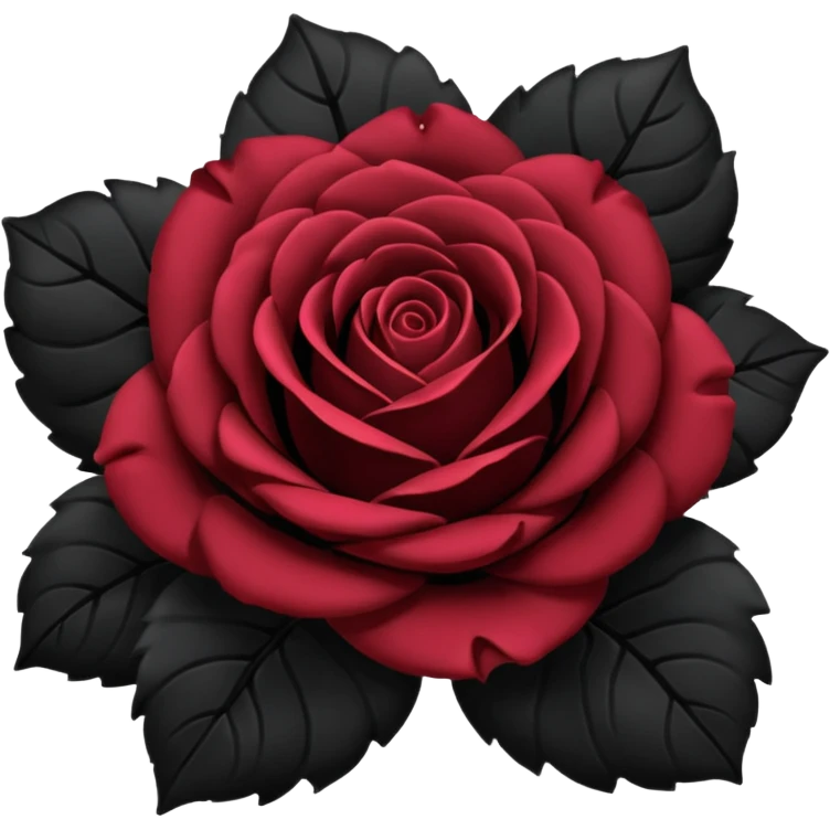 Create black rose emoji emoji