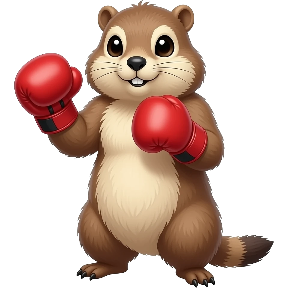 Marmotte fille boxe emoji