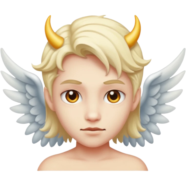 Half angel Half demon emoji