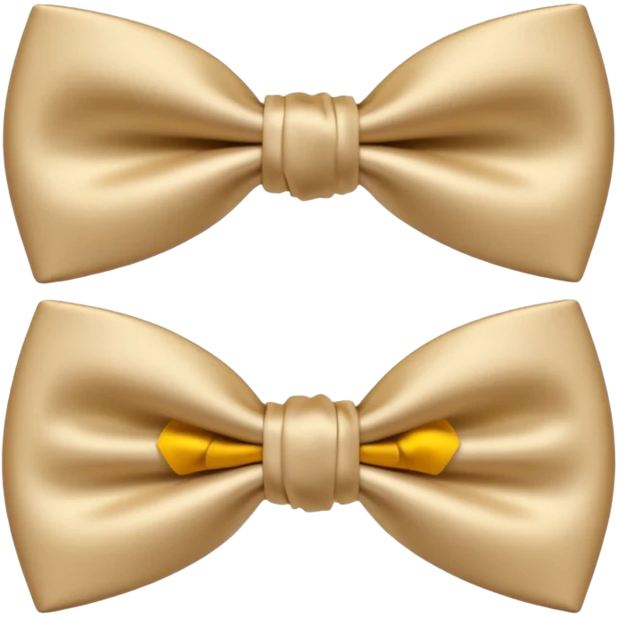 Nœud papillon beige emoji