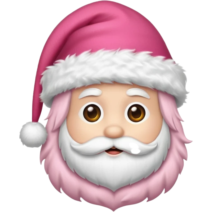 Santa hat pink emoji  emoji