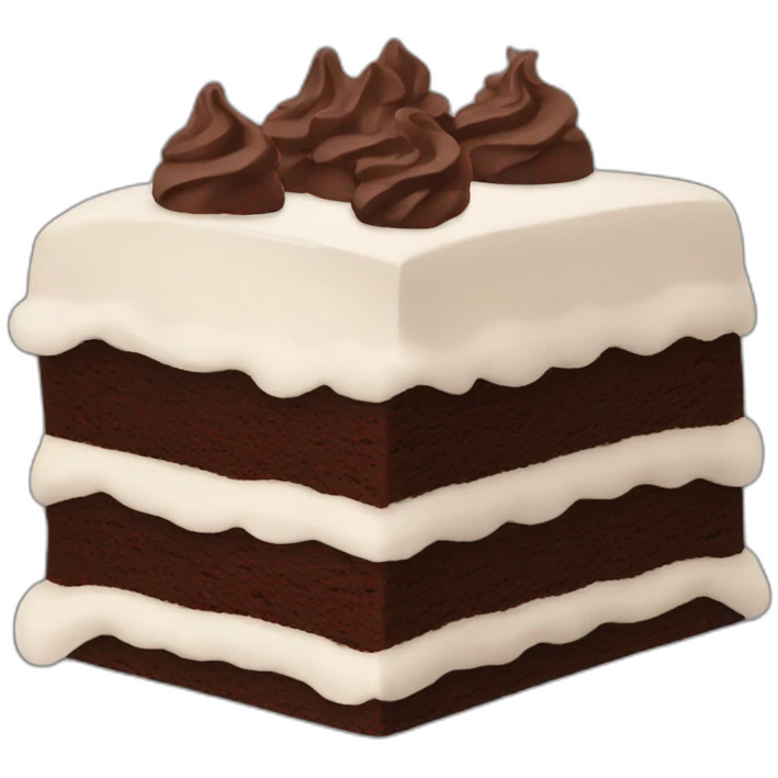 Chocolate cake emoji