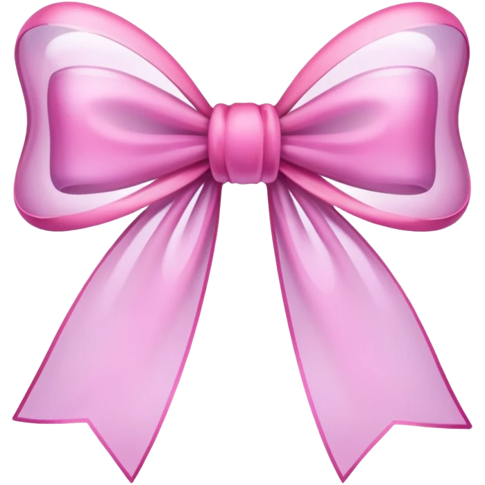 bow pink with ghost emoji