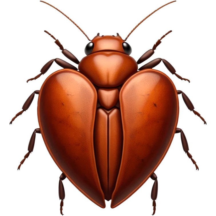 a heart themed around cockroaches  emoji