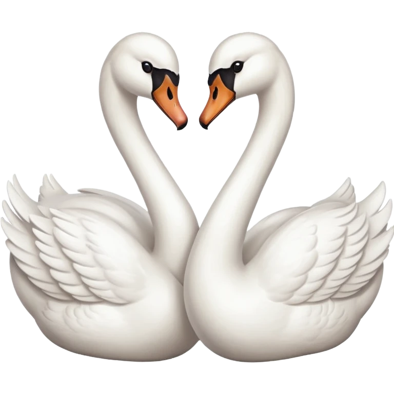 Swan couple love emoji