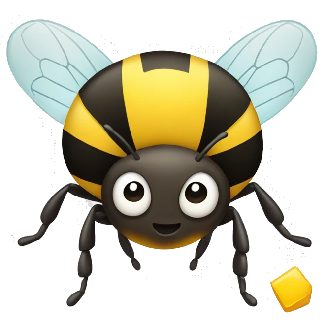 buzzy bee with a dump emoji