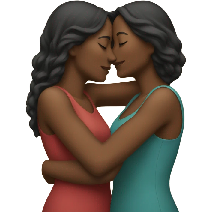 two women kissing emoji