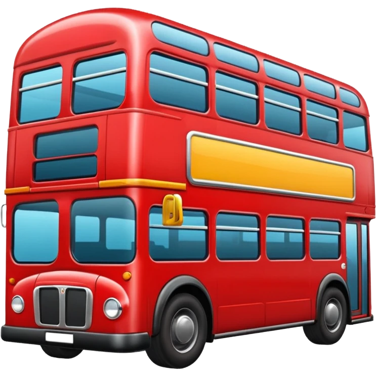 Red bus emoji