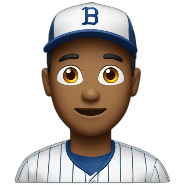 person with baseball hat emoji