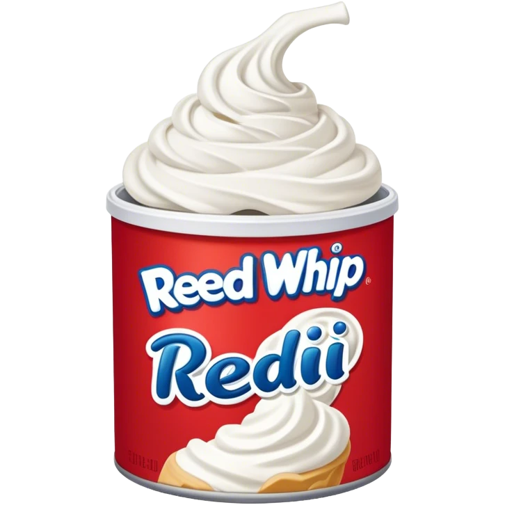 whipped cream reddi whip with no letters emoji