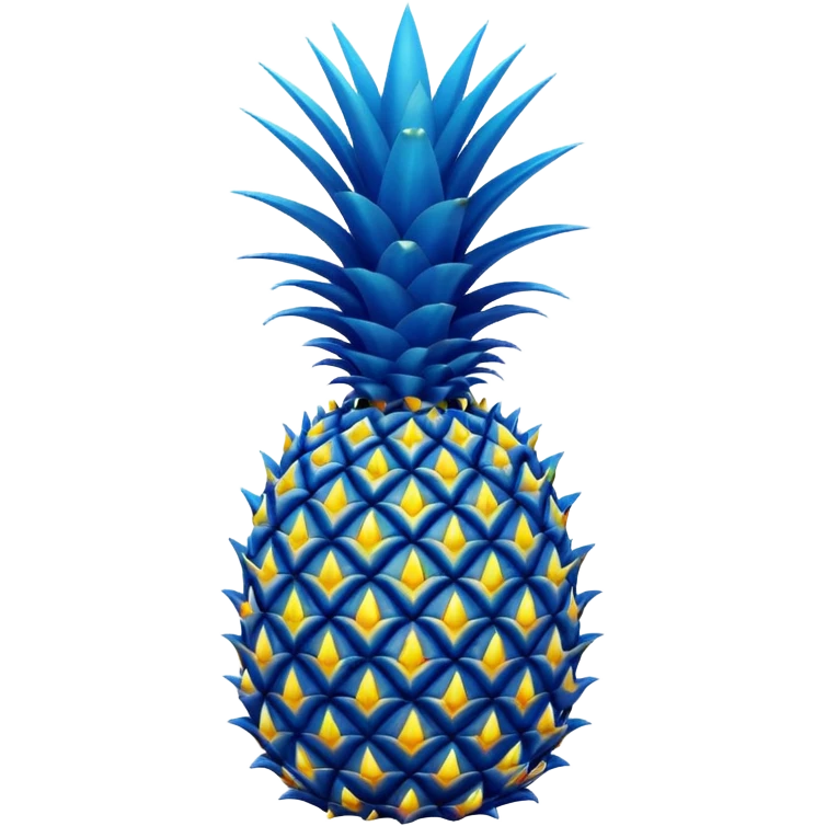 blue pineapple emoji