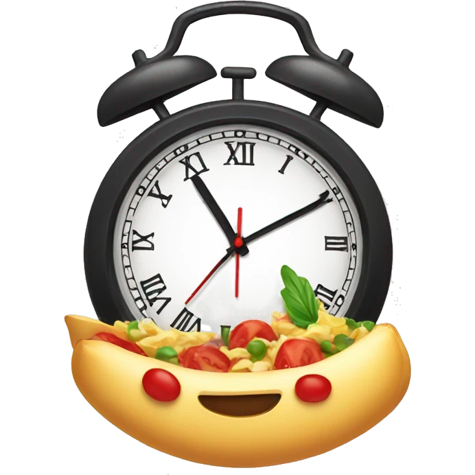 food with clock  emoji