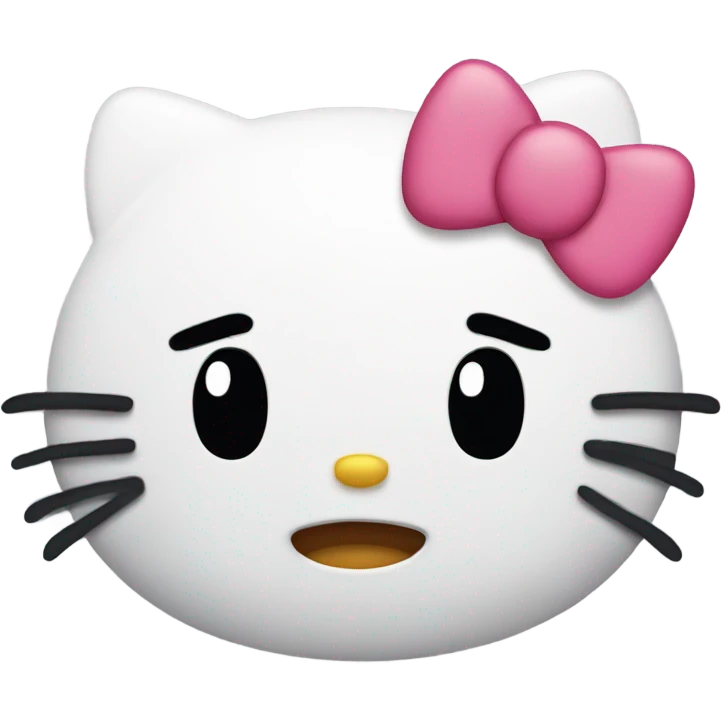Hello kitty crying emoji