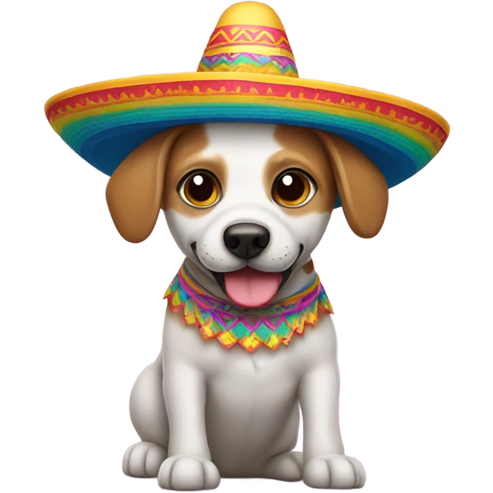 Dog with sombrero emoji