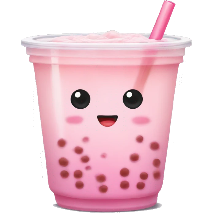 Light pink bubble tea emoji