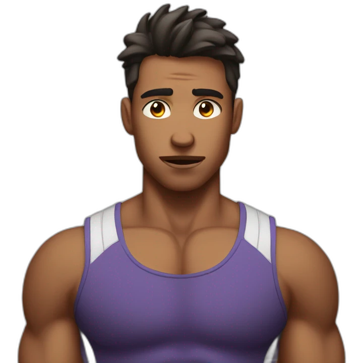gym boy stressing emoji