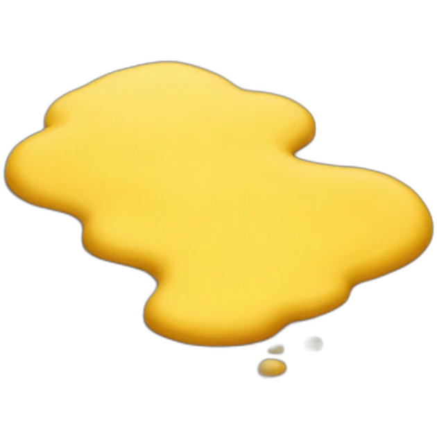 Puddle of yellow mud emoji