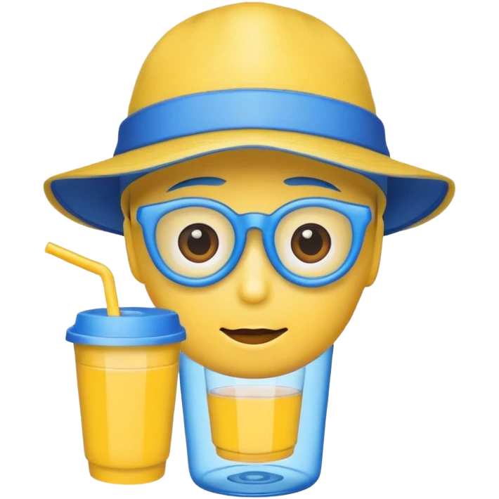 drink holders with hat emoji