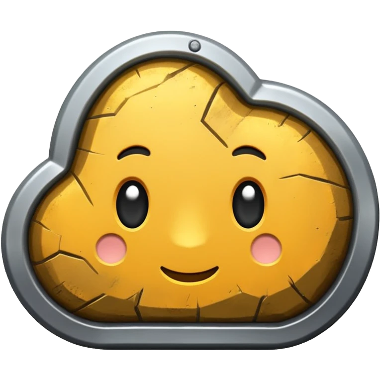generate realistic aluminum ore emoji