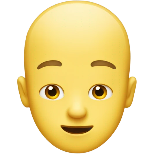 Yellow full face emoji. No hair. Only one eye is half closed. emoji