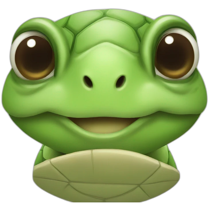 cute turtle face emoji