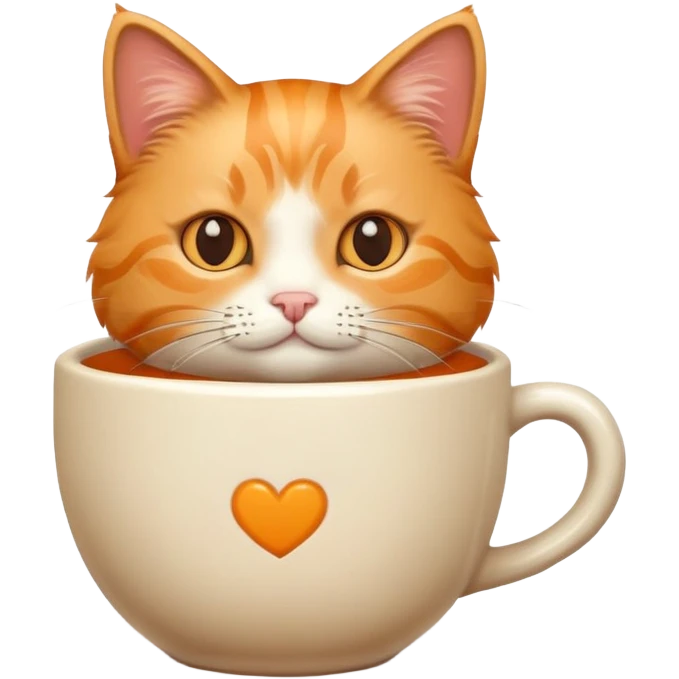 Cat in a cup emoji