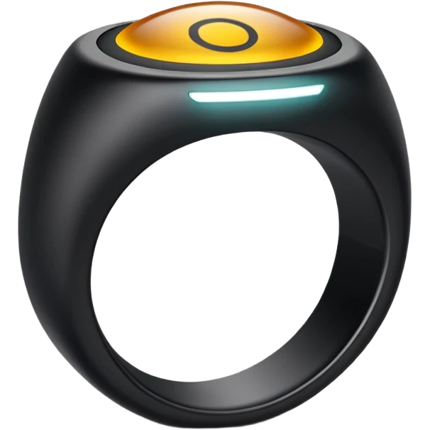 oura biometric ring shaped like an O emoji