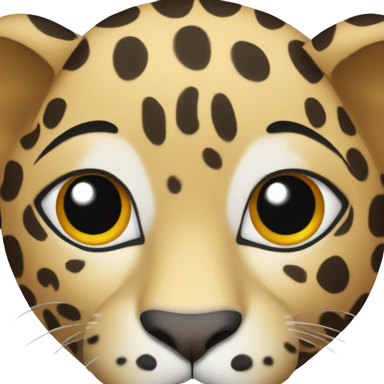 Leopard face emoji