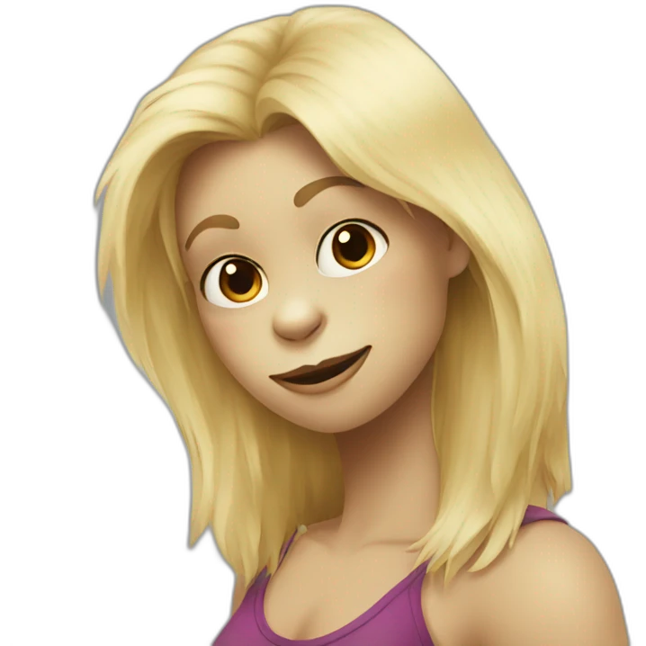 Gorilla with  blonde girl emoji