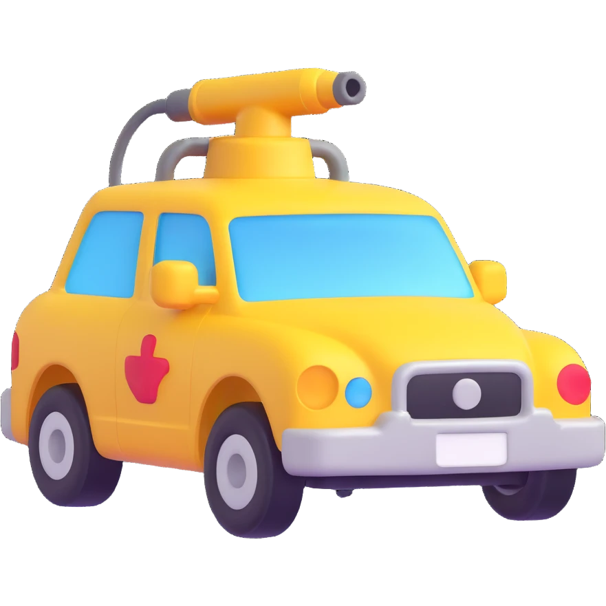 car washer, 3D emoji style emoji