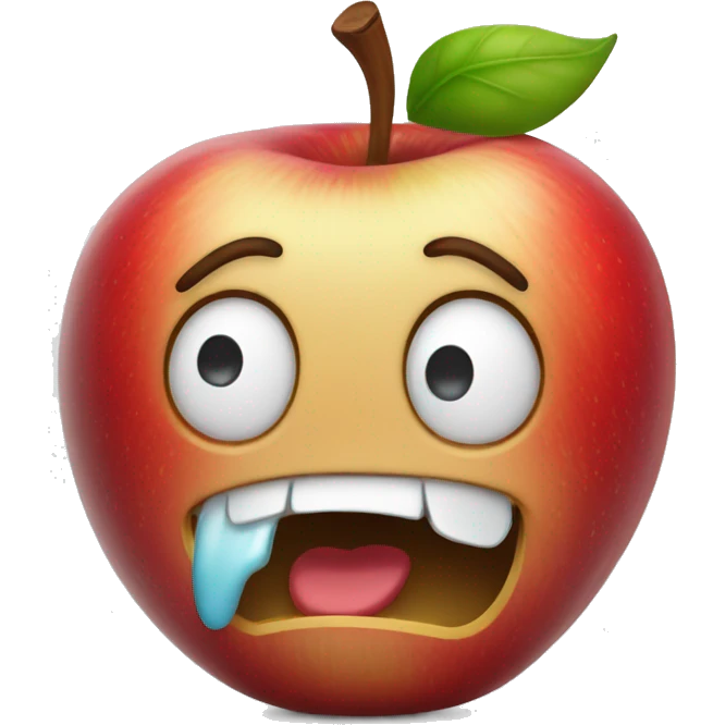 Crying laughing Apple emoji
