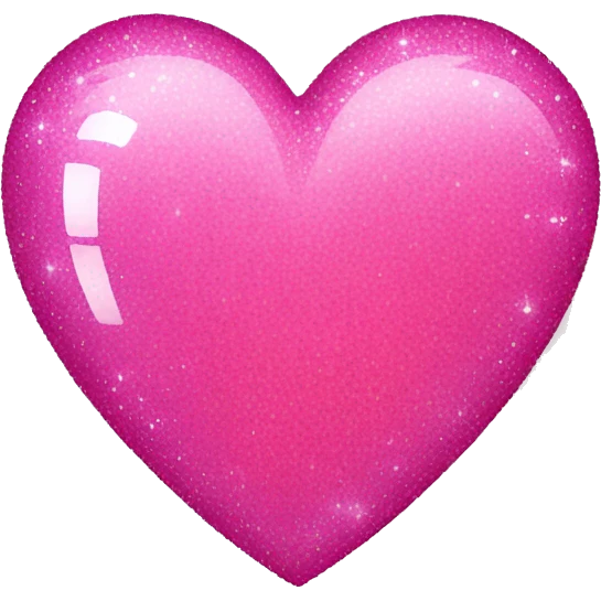 Pink sparkly heart emoji