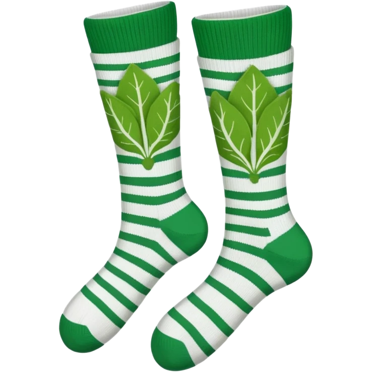 Chaussettes à motifs endives  emoji