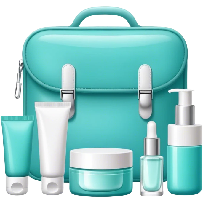 skin care Kit Turquoise colors emoji